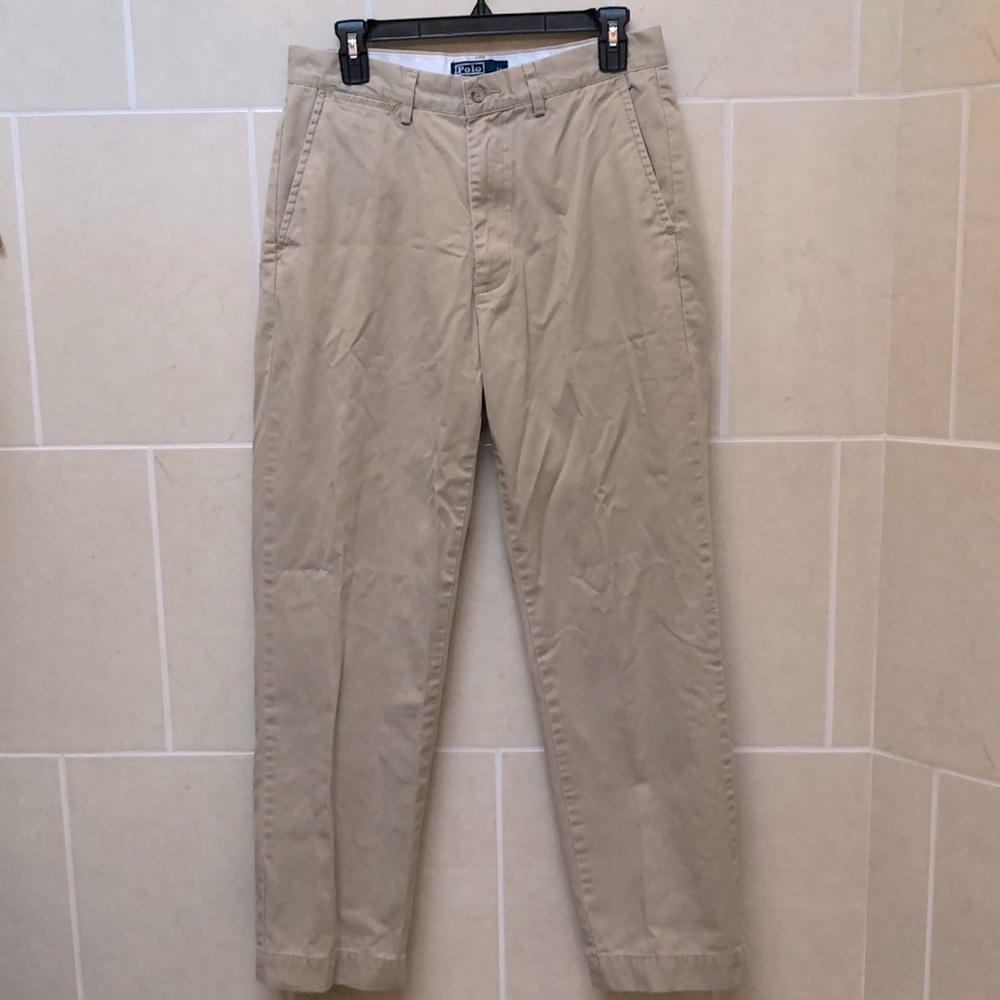 Polo Ralph Lauren Khaki Chinos Straight Leg Pants 31 Waist/ 30 Length